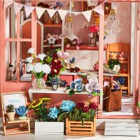Gypsophila DIY Miniature dollhouse kit without dust cover